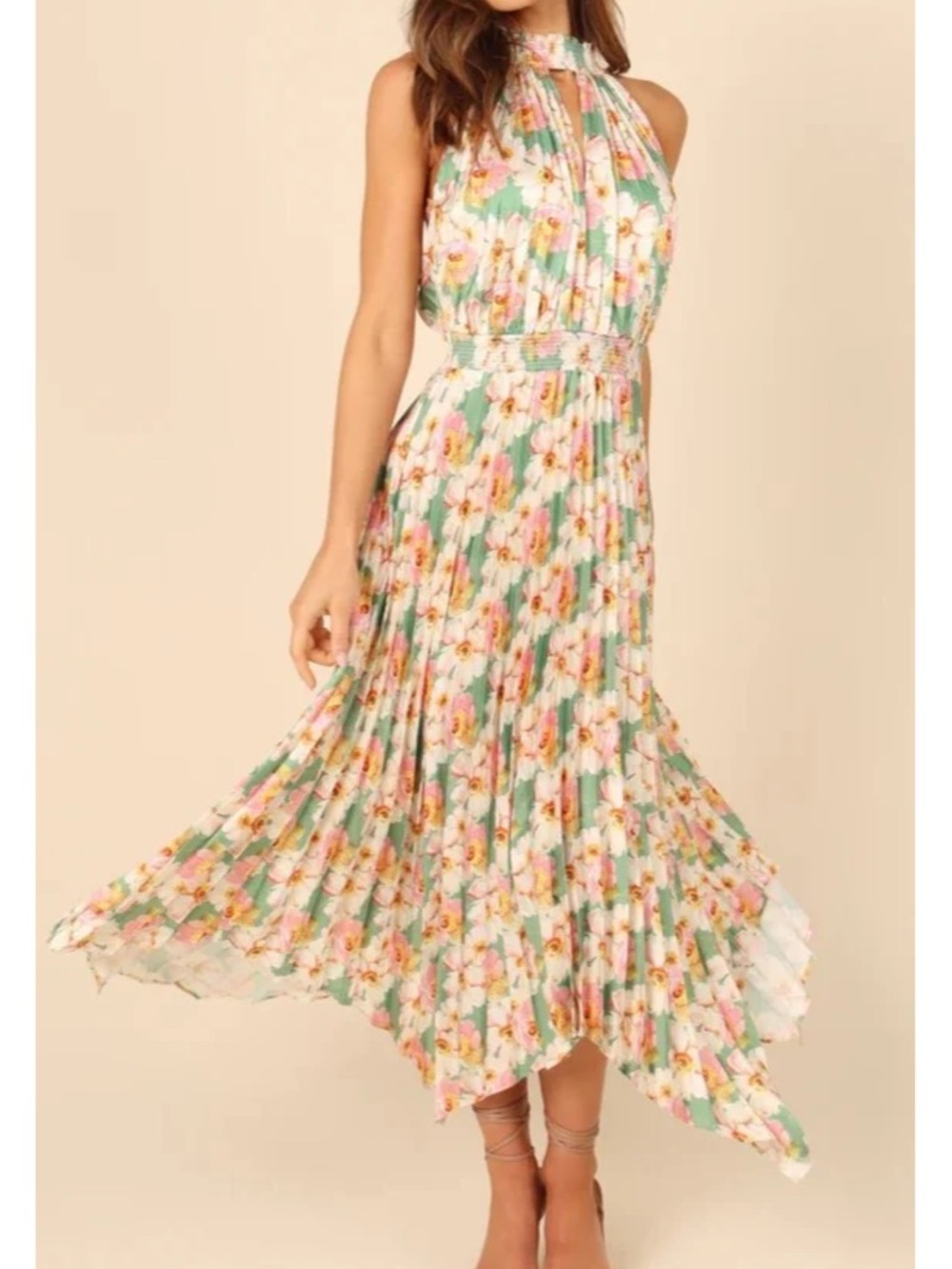 Petal & Pup Floral Halter Midi Dress - Picture 8 of 8